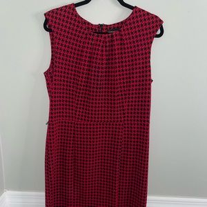 Dana Buchman Red Houndstooth dress